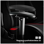 Gaming chair Diablo Chairs X-Starter black-red - imagine 9