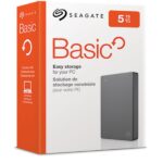 Seagate Basic external hard drive 5 TB 2.5  3.2 Gen 1 (3.1 Gen 1) Silver