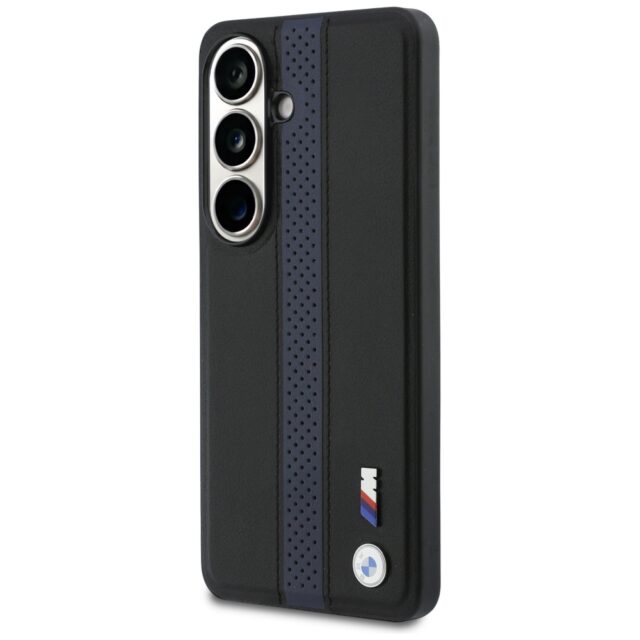 Case BMW Perforated Stripe Logo MagSafe  for Samsung Galaxy S26 blue - imagine 3