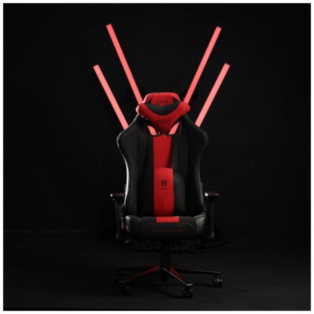Gaming chair Diablo Chairs X-Player 2.0 Normal Size crimson-anthracite - imagine 5