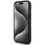 Case Lacoste Iconic Petit Pique Crossbody Cord MagSafe for iPhone 15 black - imagine 5