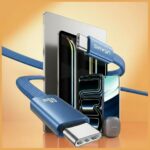 Cable USAMS U96 60W USB-C to USB-C 1.2m blue - imagine 2