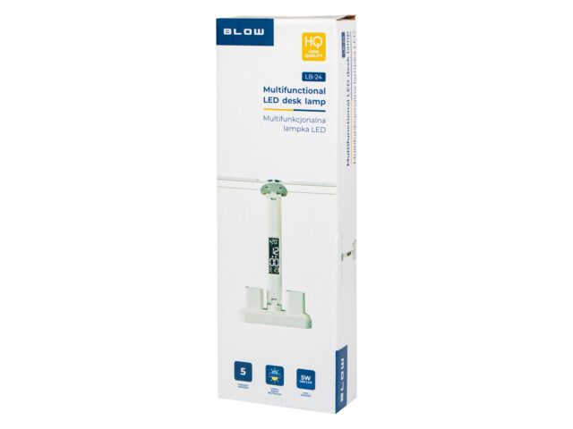 LB-24 LED desk lamp with clock - imagine 5