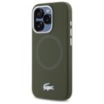 Lacoste LCHMP15XSMAB iPhone 15 Pro Max 6.7" khaki hardcase Silicone Croco Logo MagSafe - imagine 2