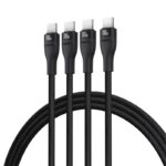 Baseus Flash Series Type C to C+C+C fast charging cable 480 Mbps Black - imagine 4