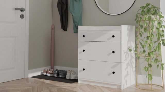 HOUSTON Chest of Drawers White - imagine 9