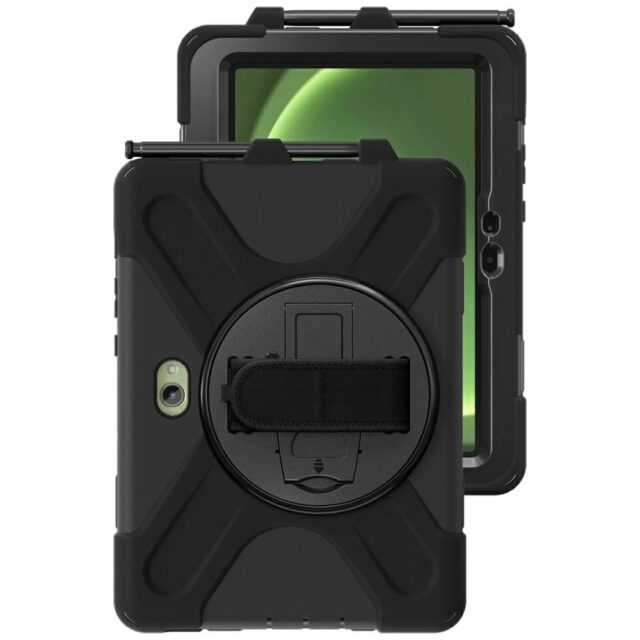 Pancerne etui z uchwytem 4smarts Rugged   Case Grip do Samsung Galaxy Tab Active Pro / Active4 Pro / Active5 Pro czarny - imagine 4