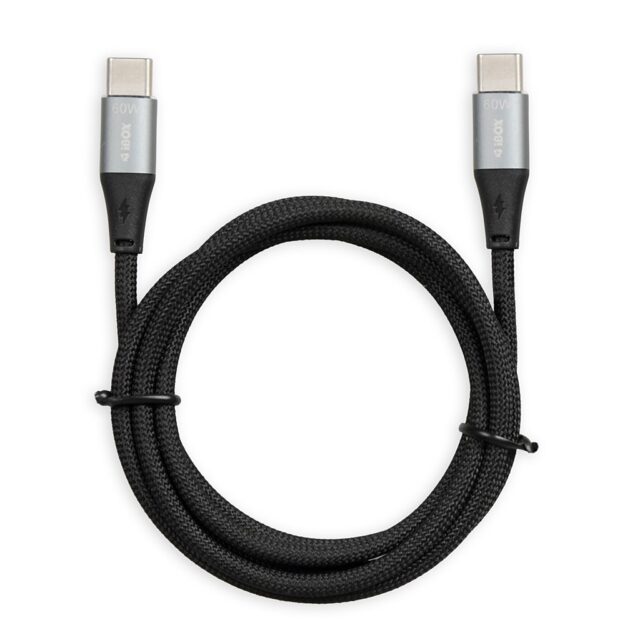 iBOX IKUTC USB-C cable 60W 1m Black - imagine 3