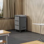 EWENT PORTABLE DEVICE MANAGEMENT CART/CABINET BLAC - imagine 3