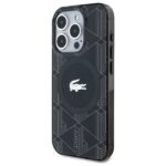 Lacoste LCHMP15XUBSK iPhone 15 Pro Max 6.7" black hardcase IML Blend Monogram MagSafe - imagine 2