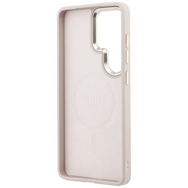Guess PU Leather 4G Gold Frame Magnetic Zadní Kryt pro Samsung Galaxy S26 Ultra Pink - imagine 8