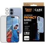 Zestaw ochronny CARE by PanzerGlass      Flagship Privacy 3w1 Etui+Szkło Prywatyzujące+Lens do iPhon