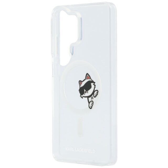 Case Karl Lagerfeld IML Peekaboo         Choupette MagSafe for Samsung Galaxy S26 Ultra transparent - imagine 7