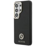 Case Guess Rhinestone Round Logo MagSafe for Samsung Galaxy S26 Ultra black - imagine 2
