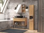 NEL III BATHROOM COLUMN  ARTISAN OAK COLOUR - imagine 8