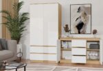 ARTISAN 2-DOOR 3-DRAWER CHEST OF DRAWERS/WHITE - imagine 9
