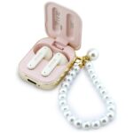 Earphones TWS Guess Pearl Strap pink - imagine 3