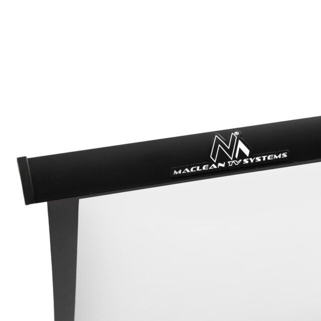 Maclean Portable Projection Screen Compact 40  16:9 Free-Standing Office Cinema Matt White Home - imagine 2