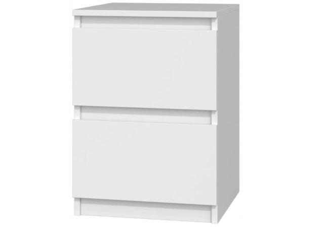 MALWA M2 WHITE BEDSIDE TABLE - imagine 4