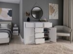 MALWA 2D6S WHITE CHEST OF DRAWERS - imagine 9