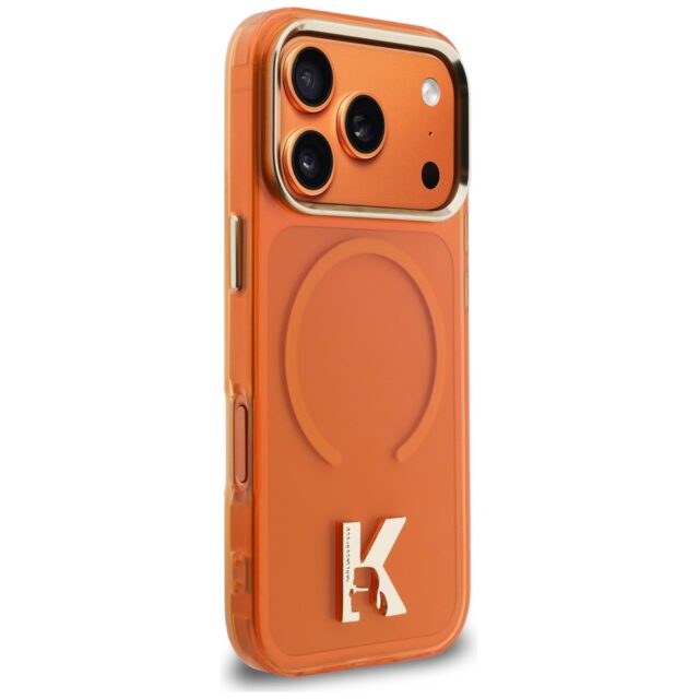 Case Karl Lagerfeld IML K Head Logo      MagSafe for iPhone 17 Pro Max orange - imagine 4