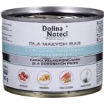 DOLINA NOTECI Premium with veal  tomatoes and pasta - wet dog food for adult small breeds - 185g