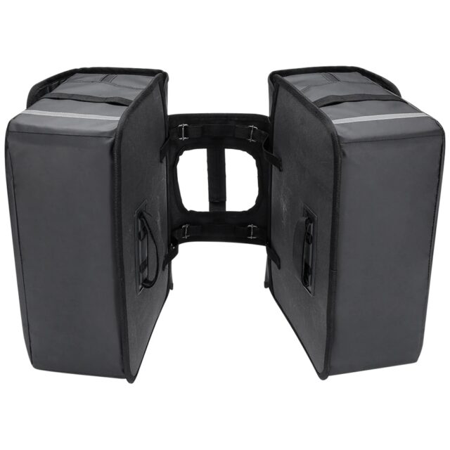 Bicycle Double Pannier Bag West Biking  36l black - imagine 5