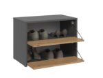 Topeshop MODO ANT/ART shoe organizer Closed Anthracite  Oak - imagine 7