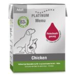 PLATINUM Menu Adult Chicken - wet dog food - 375g