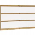 M6 MALWA CHEST OF DRAWERS 120 CM 6 DRAWERS OAK ARTISAN/WHITE