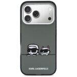 Karl Lagerfeld IML K&CH Heads Logo MagSafe Zadní Kryt pro iPhone 17 Pro Max Black - imagine 4