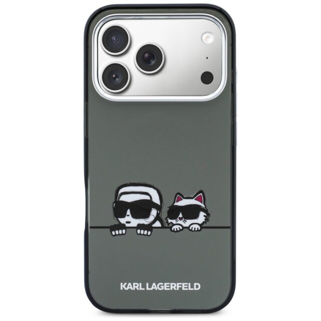 Karl Lagerfeld IML K&CH Heads Logo MagSafe Zadní Kryt pro iPhone 17 Pro Max Black - imagine 4