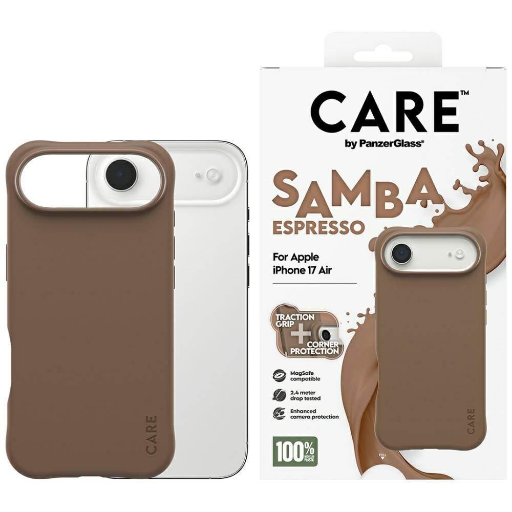cps-d19f19b8866c7a38ad22c6fdd06d8331-2026-03-26-00-05-34 Case CARE by PanzerGlass Fashionable Samba MagSafe for iPhone Air espresso - imagine 1