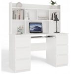 KUBA Desk Set + Extension Piece  White