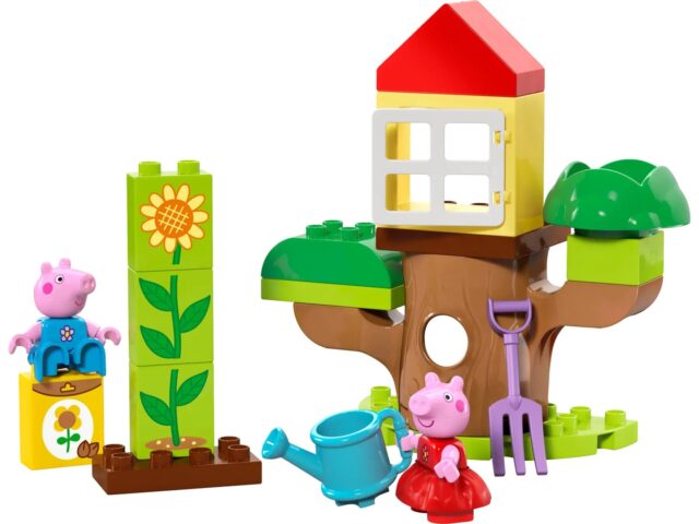 Blocks LEGO DUPLO 10431 Peppa Pig Garden and Tree House - imagine 4