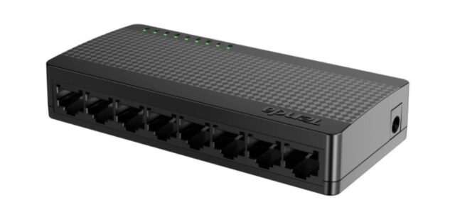 Tenda SG108M network switch Unmanaged Gigabit Ethernet (10/100/1000) Black - imagine 3