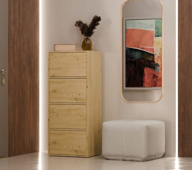 ALMA CHEST OF DRAWERS  ANTHRACITE/ARTISAN OAK - imagine 7