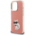 Case Karl Lagerfeld IML Aquarelle        Choupette & Logo for iPhone 16 Pro pink - imagine 6