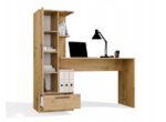 COSMO Oak Artisan Desk + Bookcase Set - imagine 5