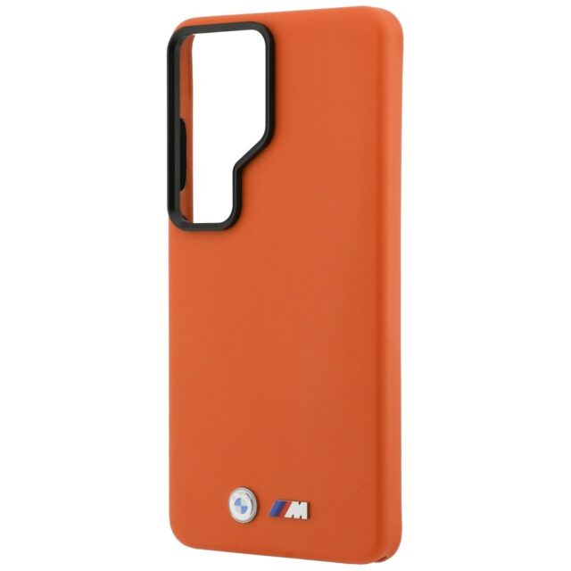 Case BMW M Metal Logo MagSafe for Samsung Galaxy S26 Ultra orange - imagine 6