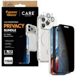 Zestaw ochronny CARE by PanzerGlass      Flagship Privacy 3w1 Etui+Szkło Prywatyzujące+Lens do iPhon - imagine 5