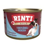 RINTI Gold Poultry hearts - wet dog food - 185g