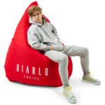 DIABLO gaming pouffe red - imagine 5