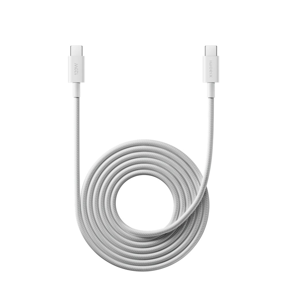 cps-d410c707bd18b49cea2f204c82a2e954-2026-03-15-12-47-11 Xiaomi Original USB-C/USB-C Datový Kabel 6A 2m White - imagine 1