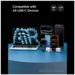 Kabel Spigen EB10015CC Essential USB-C    100W 1.5m czarny - imagine 8