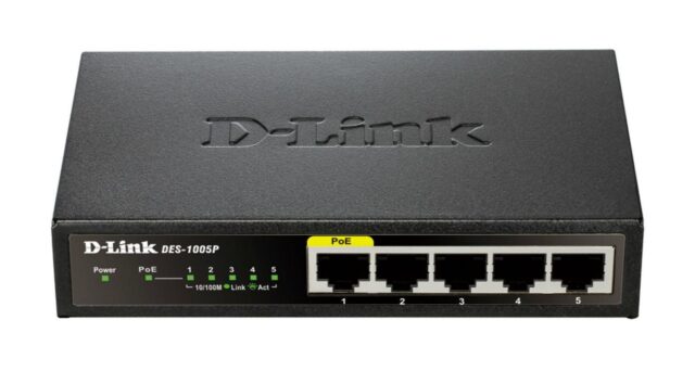 D-Link DES-1005P - Unmanaged - L2 - Fast Ethernet (10/100) - Full duplex - Power over Ethernet (PoE) - imagine 5