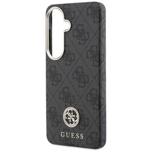 Case Guess 4G Rhinestone Round Logo      MagSafe for Samsung Galaxy S26 black - imagine 7