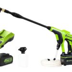 24V Pressure Washer GREENWORKS G24PWK4 - Charger + 4Ah Battery Pack - 5105307UB