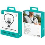 Neck mount for phones USAMS JoyGo  JOY02 Neck Mount with magnetic mount black - imagine 9