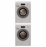 POLA TWIN WHITE WASHING MACHINE AND DRYER CABINET - imagine 2